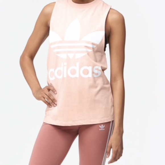 🆕 | Adidas | Muscle Tank Top (RARE COLOR) Blush - Picture 6 of 8